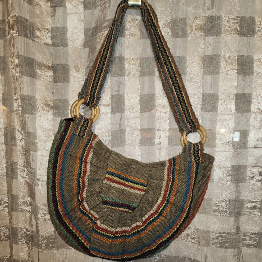 Vintage hippie purse.